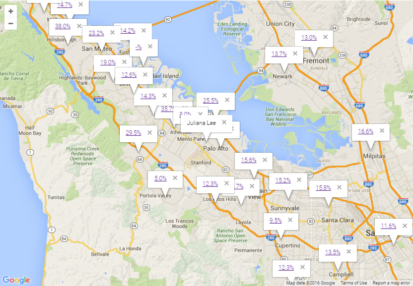 Map To Silicon Valley Real Estate Trends